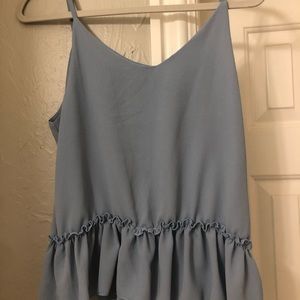 CUTE LIGHT BLUE TANK TOP